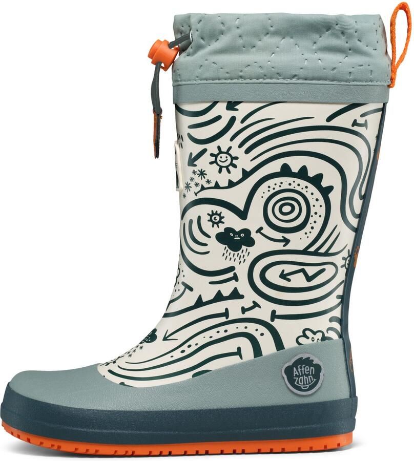Affenzahn Kid's Gummistiefel Vegan Puddly Rubberlaarzen grijs