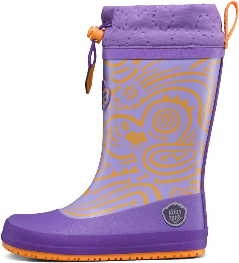 Affenzahn Kid's Gummistiefel Vegan Puddly Rubberlaarzen purper