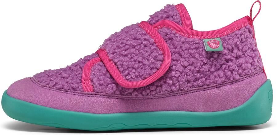 Affenzahn Kid's Hausschuh Vegan Fleecy Pantoffels purper