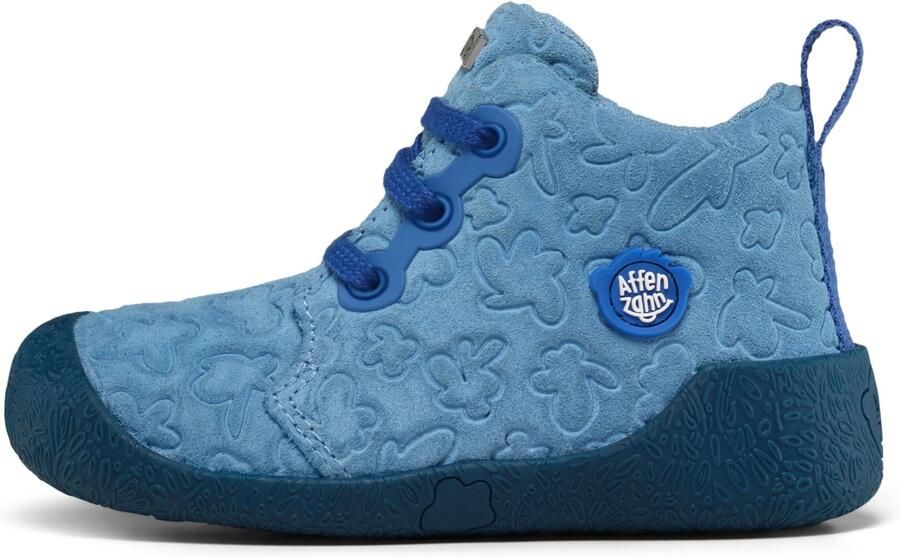 Affenzahn Kid's Lauflerner Leder Starty Barefootschoenen blauw