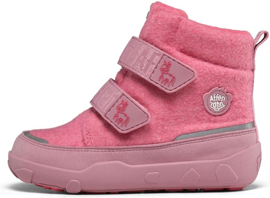 Affenzahn Kid's Mid Boot Wool Comfy Winterschoenen roze