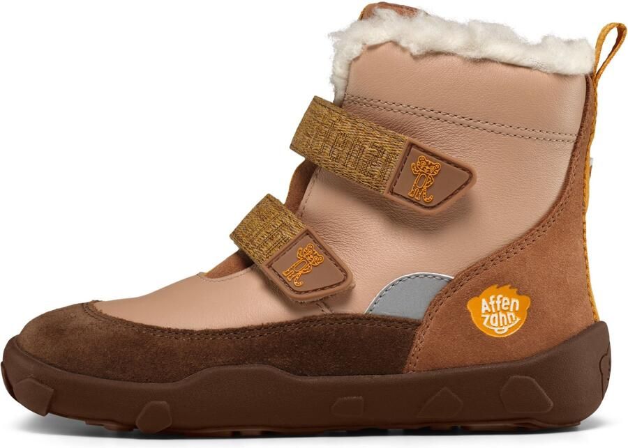 Affenzahn Kid's Winterstiefel Leder Winty Winterschoenen bruin