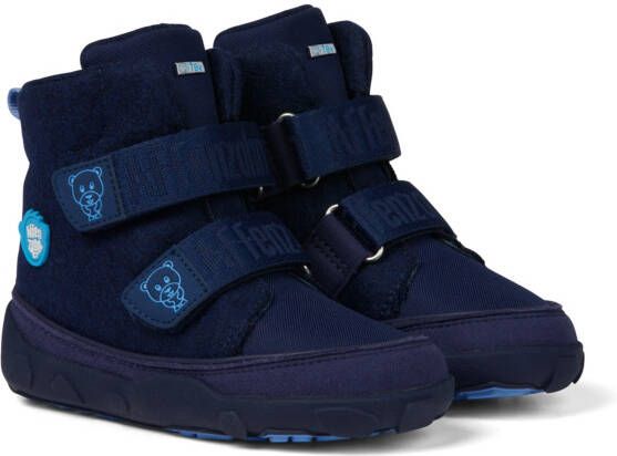 Affenzahn Kid's Comfy Walk Wolle Midboot Bär Winterschoenen blauw