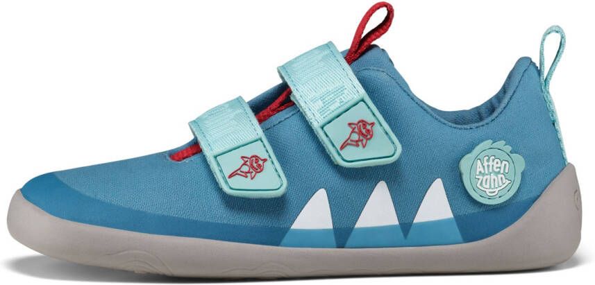 Affenzahn Kid's Cotton Lucky Barefootschoenen shark blauw