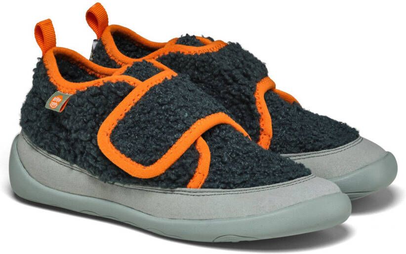 Affenzahn Kid's Hausschuh Vegan Fleecy Pantoffels grijs