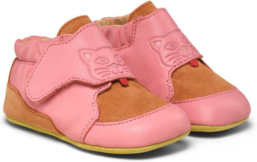 Affenzahn Kid's Krabbelschuh Leder Crawly Barefootschoenen roze