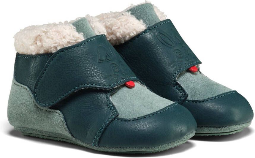 Affenzahn Kid's Krabbelschuh Leder Growy Barefootschoenen blauw