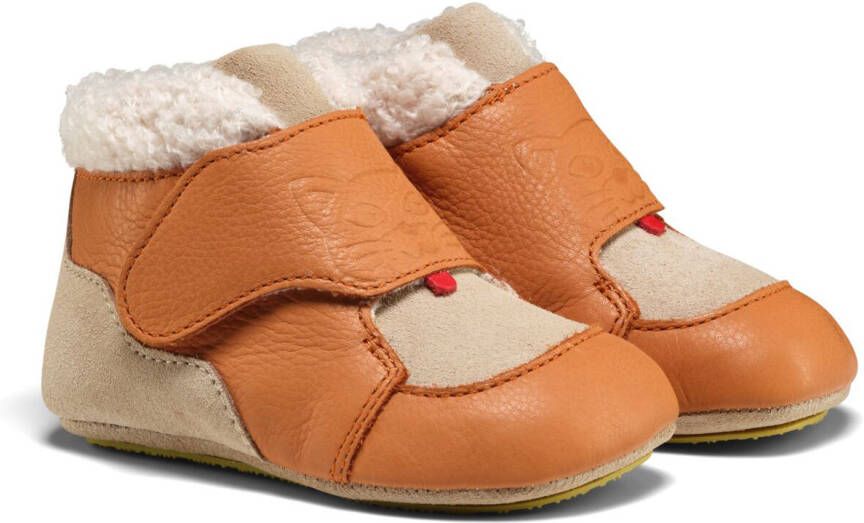 Affenzahn Kid's Krabbelschuh Leder Growy Barefootschoenen oranje