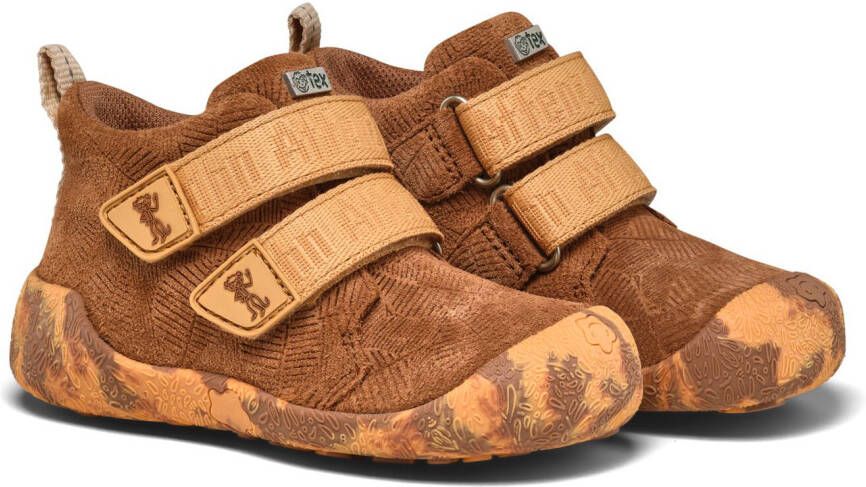 Affenzahn Kid's Lauflerner Übergangsschuh Leder Talky Barefootschoenen bruin