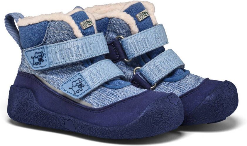 Affenzahn Kid's Lauflerner Winterstiefel Vegan Snuggy Winterschoenen blauw
