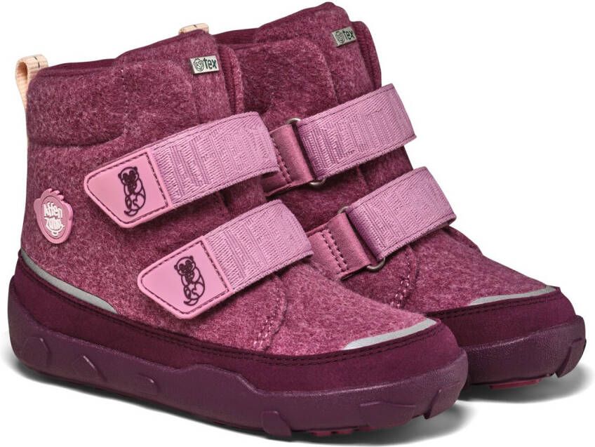Affenzahn Kid's Mid Boot Wool Comfy Winterschoenen purper