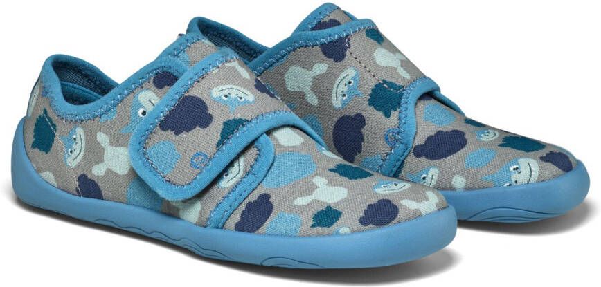 Affenzahn Kid's Pantoffel Katoen Movy Pantoffels blauw