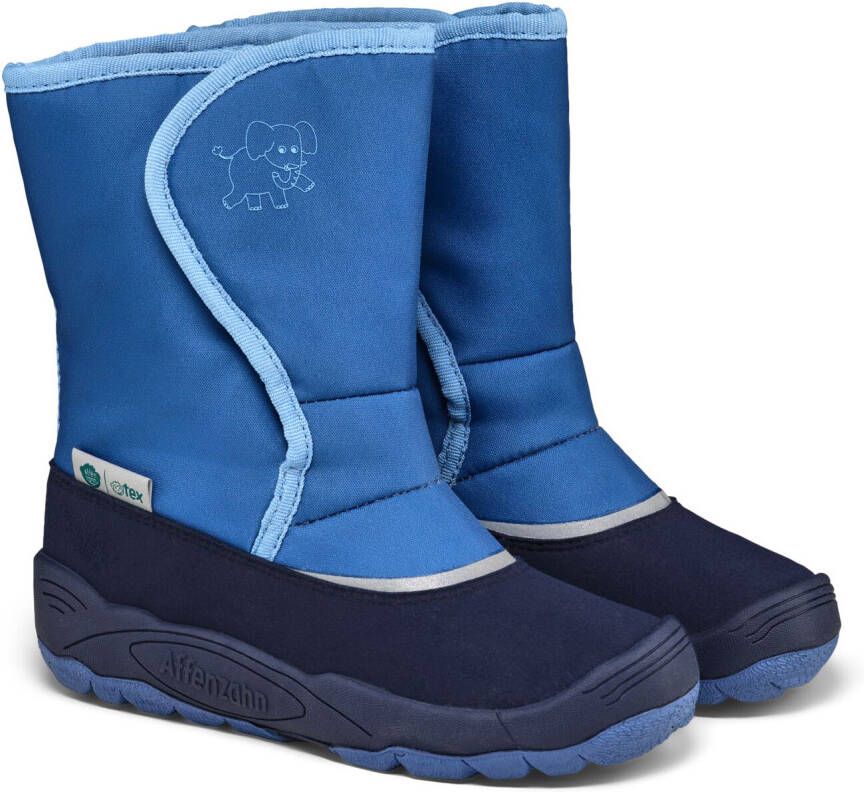Affenzahn Kid's Schneestiefel Vegan Freezy Winterschoenen blauw