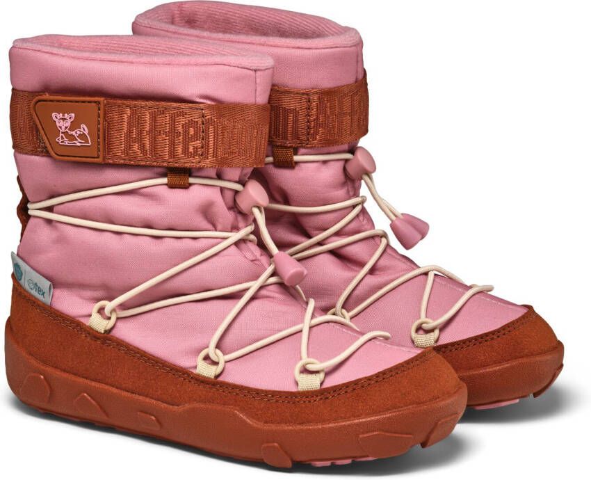 Affenzahn Kid's Snow Boot Vegan Snowy Winterschoenen roze rood