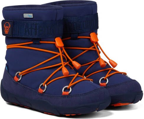 Affenzahn Kid's Snowy Witty Vegan Snowboot Olifant Winterschoenen blauw