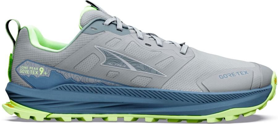 Altra Lone Peak 9+ GTX Trailrunningschoenen grijs groen