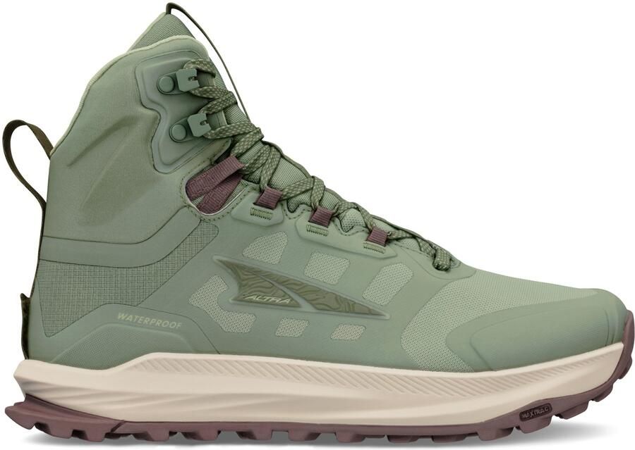 Altra Women's Lone Peak 9 Waterproof Mid Wandelschoenen olijfgroen