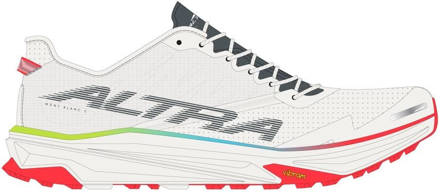 Altra Women's Mont Blanc Carbon Trailrunningschoenen wit rood