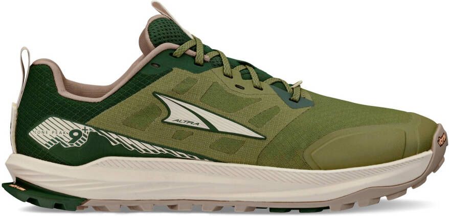 Altra Lone Peak 9+ Trailrunningschoenen olijfgroen