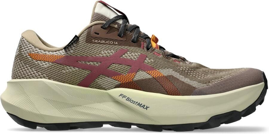 ASICS Trabuco 14 GTX Trailrunningschoenen grijs oatmeal