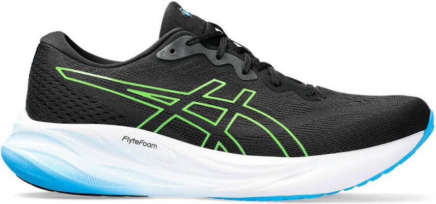 ASICS GEL PULSE 15 hardloopschoenen zwart groen blauw - Foto 4