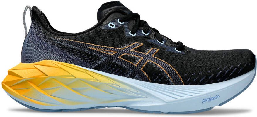 ASICS Novablast 4 Heren Sportschoen Sneaker Zwart Geel Wit - Foto 2