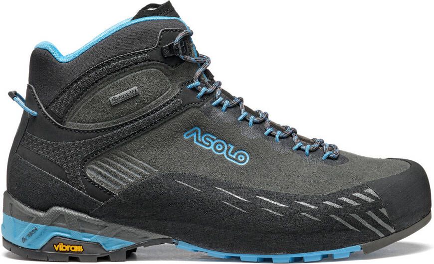 Asolo Women's Eldo Mid Leather GTX Vibram Approachschoenen grijs zwart