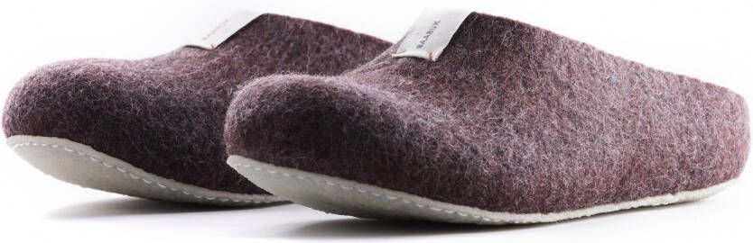 Baabuk Mel Pantoffels grijs