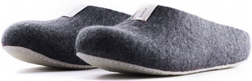 Baabuk Mel Pantoffels grijs