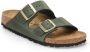 Birkenstock Arizona Oiled Leather Sandalen Regular olijfgroen - Thumbnail 1