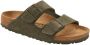 Birkenstock Arizona Suede Sandalen Thyme Green Dames - Thumbnail 1