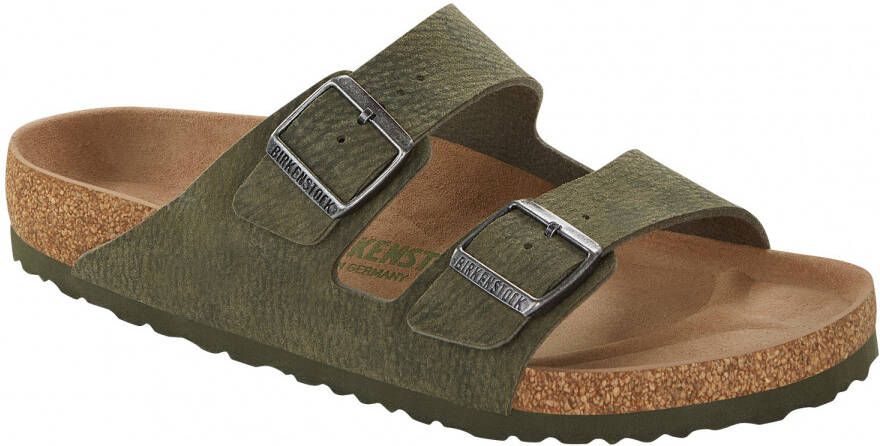 Birkenstock Arizona SYN Vegan Sandalen Regular olijfgroen bruin