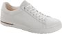Birkenstock Witte Leren Sneakers met Verwijderbaar Kurk-Latex Voetbed White - Thumbnail 4