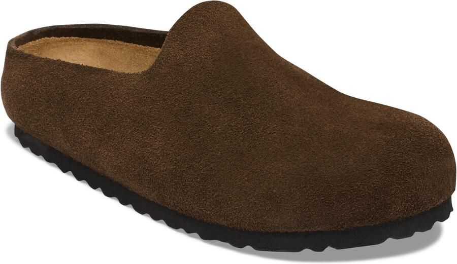 Birkenstock Amsterdam Wrapped Suede Sandalen Regular bruin