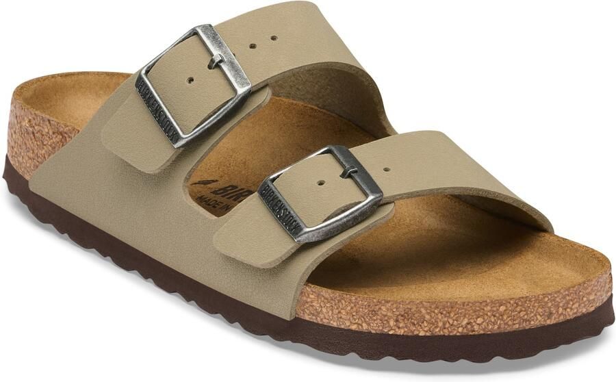 Birkenstock Arizona Slippers en Sandalen Heren Groen Nubuck