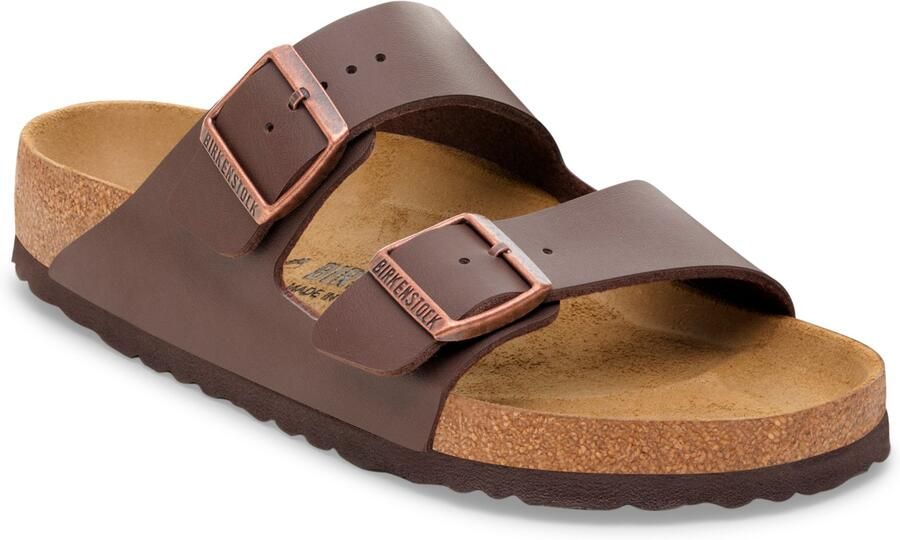 Birkenstock Platte sandalen Arizona Birko-Flor Narrow Dark Brown - Foto 20