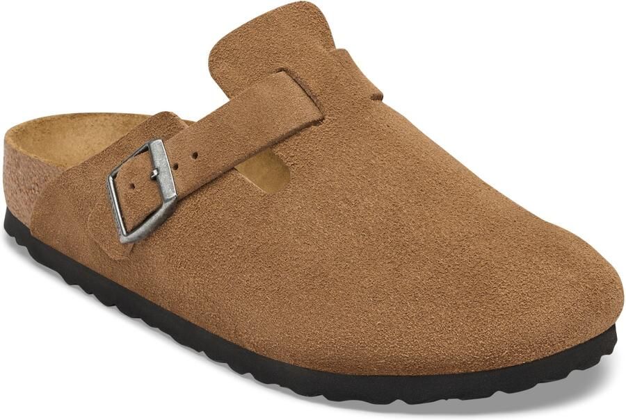 Birkenstock Suede Slippers en Sandalen Heren Bruin Nubuck