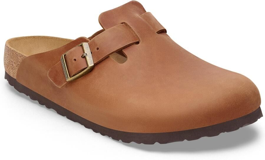 Birkenstock Boston Regular Fit Natural Leather Oiled Regular
