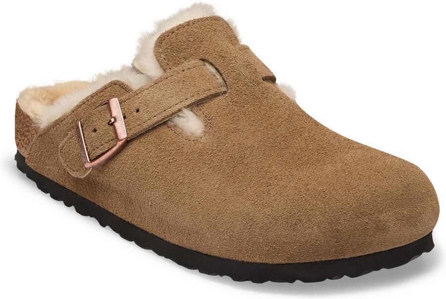 Birkenstock Boston Slippers en Sandalen Heren Bruin Nubuck
