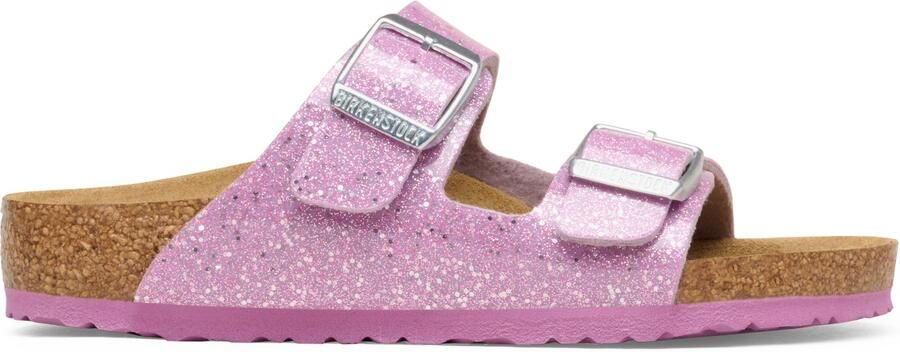 Birkenstock Kid's Arizona BF Cosmic Sparkle Sandalen Narrow roze bruin - Foto 2