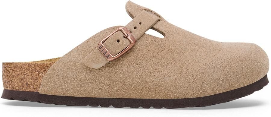 Birkenstock Kid's Boston BS Suede Leather Sandalen Narrow beige - Foto 5