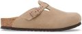 Birkenstock Kid's Boston BS Suede Leather Sandalen Narrow beige - Beige