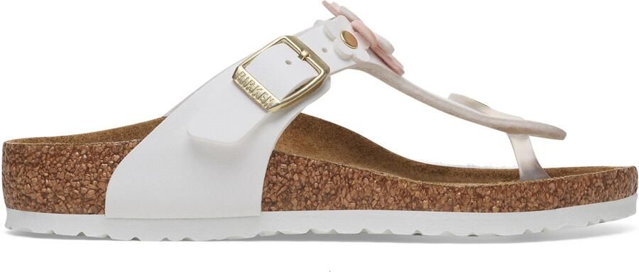 Birkenstock Kid's Gizeh Flowers Sandalen Narrow bruin