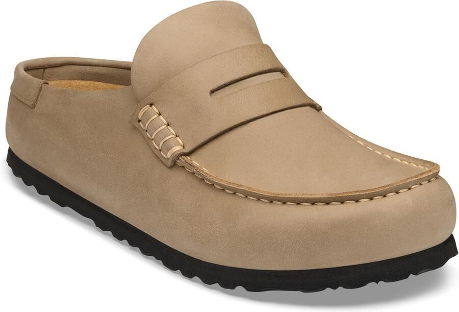BIRKENSTOCK Muiltjes 'Naples Wrapped' bruin gemêleerd