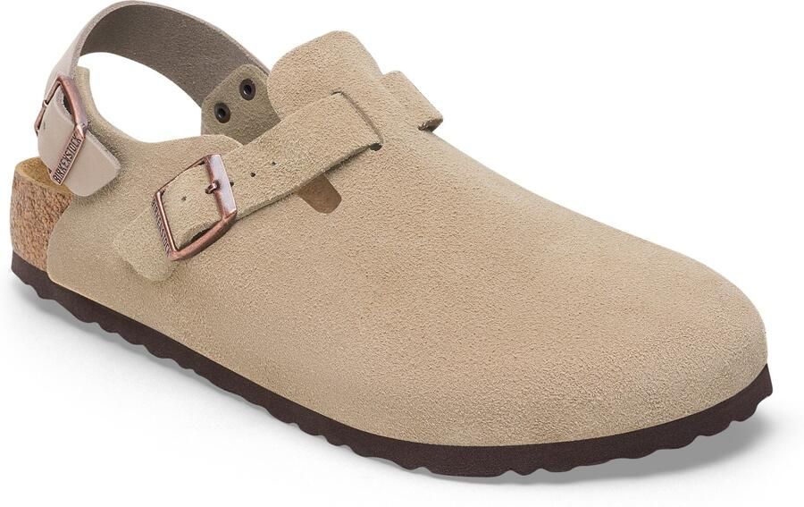 Birkenstock Klompen Tokio Suede Leather Taupe - Foto 2