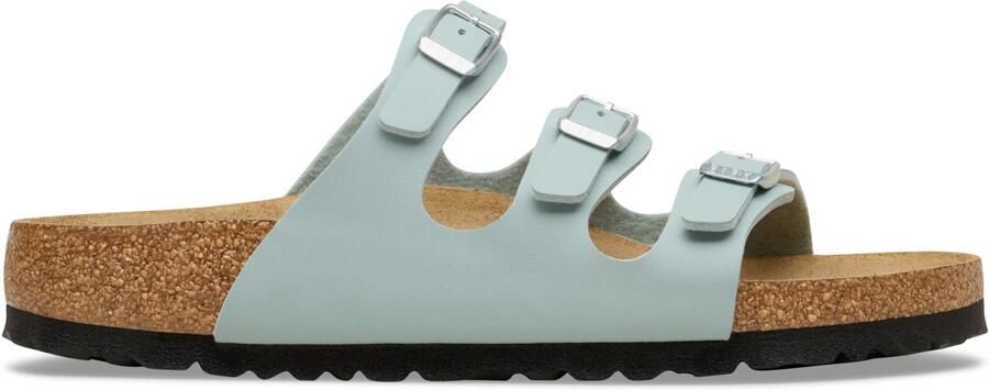 Birkenstock Women's Florida Birko-Flor Sandalen Narrow turkoois