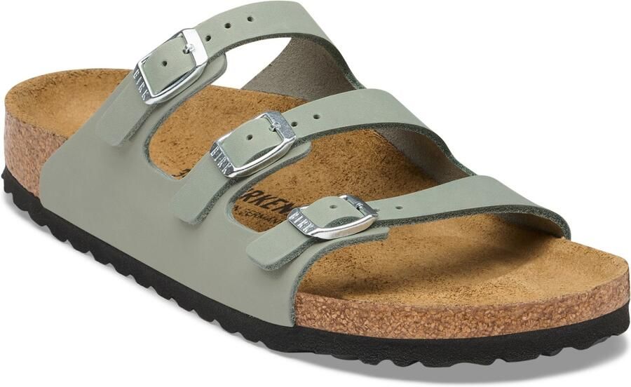 Birkenstock Women's Florida Soft Footbed Leather Oiled Sandalen Regular bruin