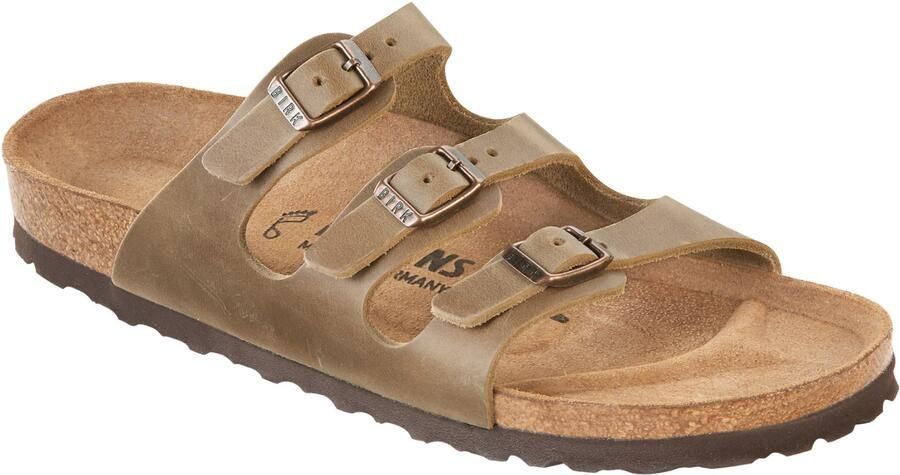 Birkenstock Women's Florida Soft Footbed Leather Oiled Sandalen Regular beige bruin - Foto 2