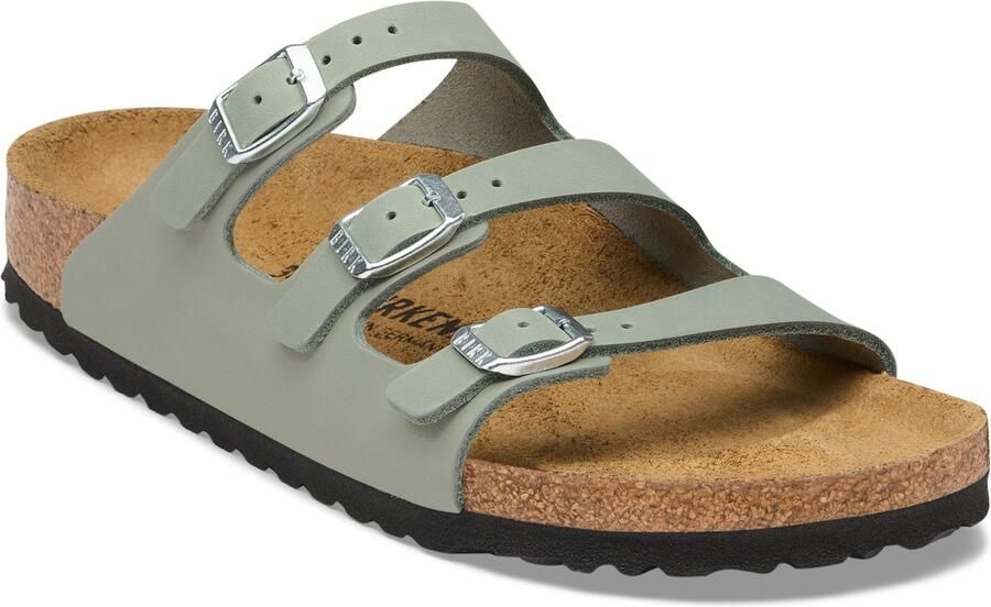 Birkenstock Women's Florida Soft Footbed Leather Oiled Sandalen Regular bruin