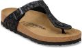 Birkenstock Women's Gizeh Synthetic Sandalen Regular bruin zwart - Zwart